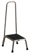 Brewer Stainless Steel Step Stool with handrail